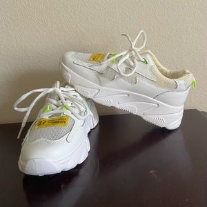 White Broken Rules Sneakers